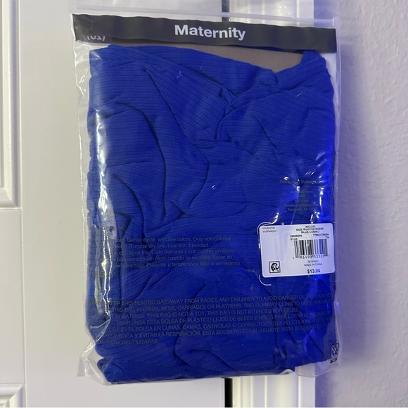 Blue Maternity Dress - Picture 4 of 5